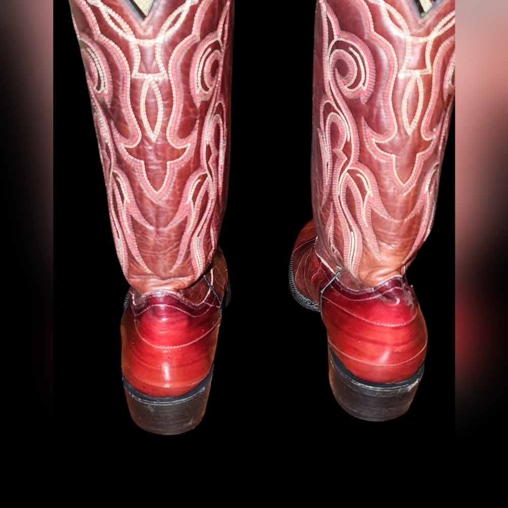 DURANGO Exotic Eel Skin Cowboy Boots. SIZE 9.5 D - Picture 3 of 5